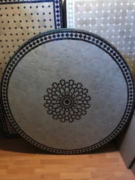 Mosaikkbord 120 cm i diameter